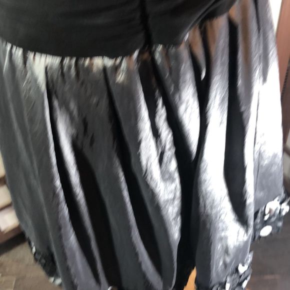 S.L. Fashions Black & Silver Evening Cocktail Party Surplice Dress 10 - Picture 8 of 16